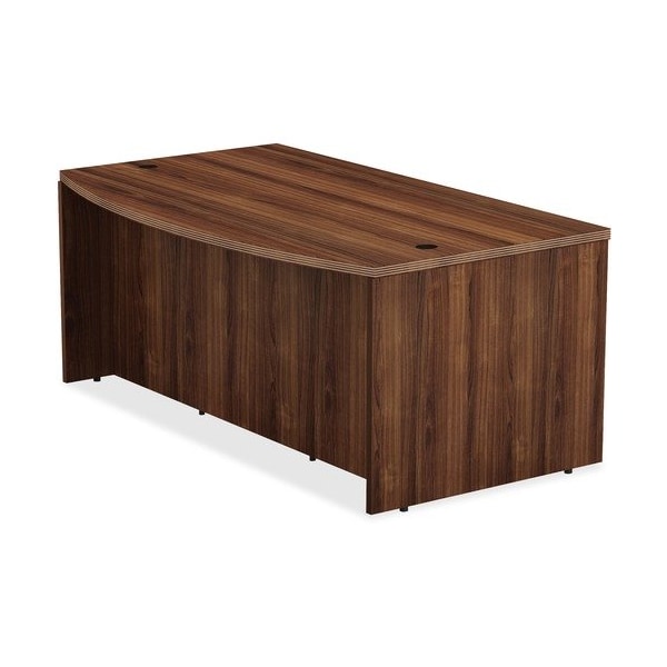 Lorell DESK, BOW, 1.5in TOP, 72in, WAL LLR34354 - main